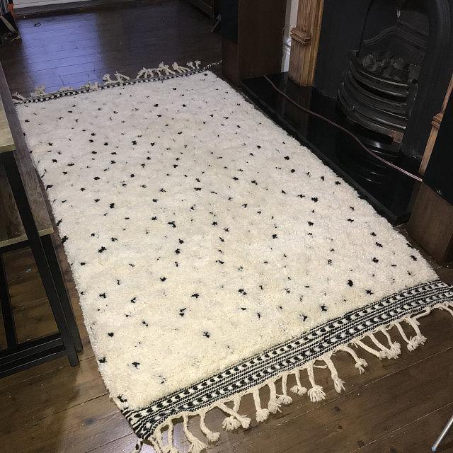 Large Moroccan Rug , Beni Ourain Colorful Rug Checkered Rug Custom Beni Ourain rug Style Moroccan Rug Custom rug - Berber rug