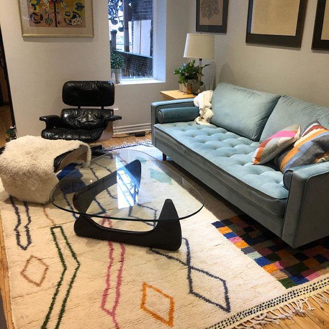 MOROCCAN WOOL RUG, Azilal Rug, Abstract Beniourain Rug, Custom White Carpet, Tribal Colorful Rug, Tapis Marocain, Morokko Tepisch - Berber rug
