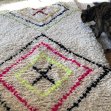 Large Moroccan Rug , Beni Ourain Colorful Rug Checkered Rug Custom Beni Ourain rug Style Moroccan Rug Custom rug - Berber rug