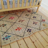 Large Moroccan Rug , Beni Ourain Colorful Rug Checkered Rug Custom Beni Ourain rug Style Moroccan Rug Custom rug - Berber rug