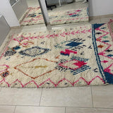 Large Moroccan Rug , Beni Ourain Colorful Rug Checkered Rug Custom Beni Ourain rug Style Moroccan Rug Custom rug - Berber rug