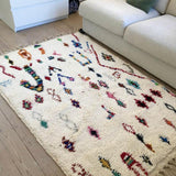 Large Moroccan Rug , Beni Ourain Colorful Rug , Checkered Rug , Custom Beni Ourain rug , Style Moroccan Rug , Custom rug - Berber rug
