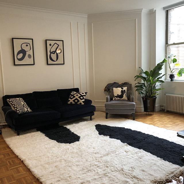 MOROCCAN WOOL RUG, Azilal Rug, Abstract Beniourain Rug, Custom White Carpet, Tribal Colorful Rug, Tapis Marocain, Morokko Tepisch - Berber rug