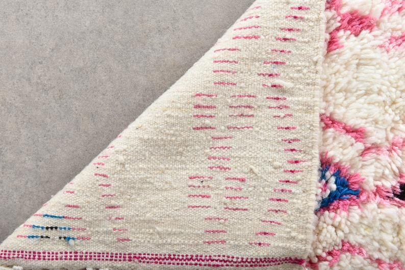 Large Moroccan Rug , Beni Ourain Colorful Rug , Checkered Rug , Custom Beni Ourain rug , Style Moroccan Rug , Custom rug - Berber rug
