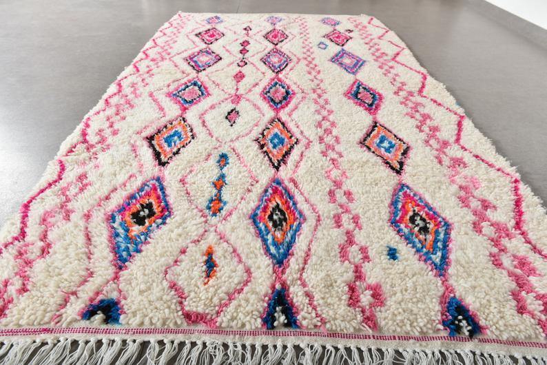 Large Moroccan Rug , Beni Ourain Colorful Rug , Checkered Rug , Custom Beni Ourain rug , Style Moroccan Rug , Custom rug - Berber rug
