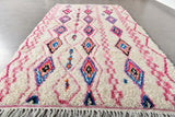 Large Moroccan Rug , Beni Ourain Colorful Rug , Checkered Rug , Custom Beni Ourain rug , Style Moroccan Rug , Custom rug - Berber rug