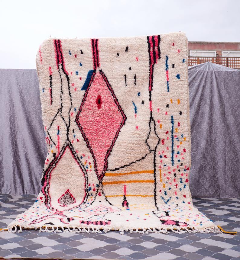 Personalized gift for mom best friend gift Azilal rug Beni ouarain Berber carpet Rug Beni Ourain, Carpet,Berber teppiche, beni ouarain rug - Berber rug