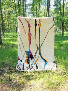 Customized Handmade Azilal Rug - Modern Moroccan Gorgeous Design - Berber rug