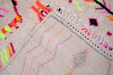 Berber Moroccan Costum rug - Moroccan Woolen carpet - New Azilal rug - Beni ouarain style - New Beni ouarain rug - fine berber rug